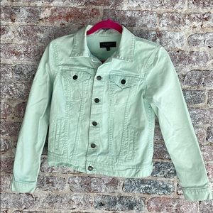 Talbots Petite Aqua Jean Jacket